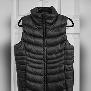 The North Face Women's Black Quilted Down Puffer Vest Zip Up Size M